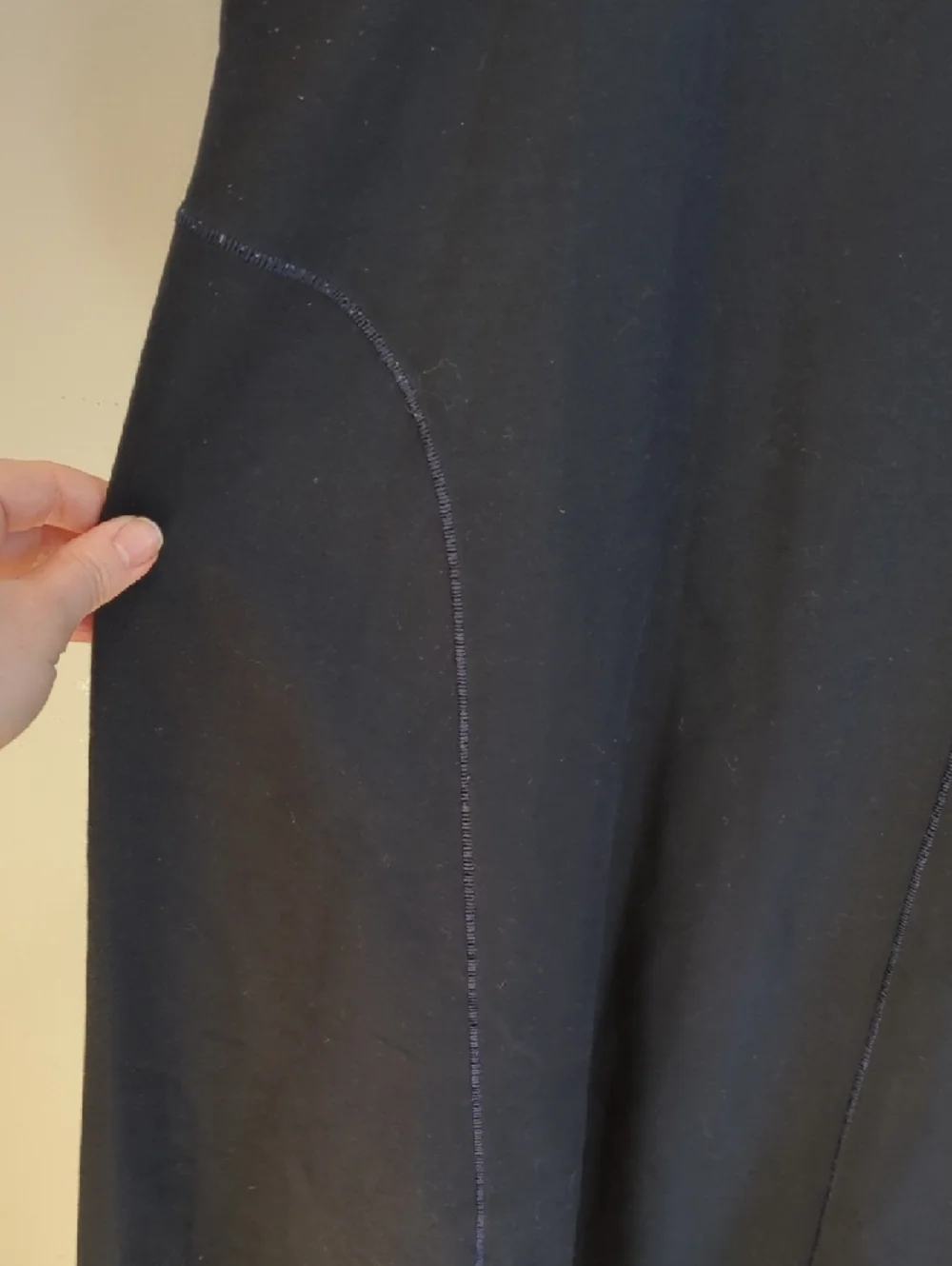 COS Navy Black Minimalist Tank Swing Dress Size Large Basic Normcore Capsule - Picture 4 of 8